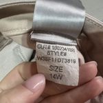 NYDJ Alina Legging Skinny Jeans Khaki Tan Color Size 14W Photo 9