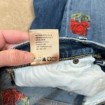 Driftwood Joyce Classic Fit W27 L27 Embroidered Floral Rose Distressed Raw Jeans Photo 8