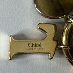 Chloé Auth Chloe Alphabet Small Trifold Green Leather Wallet Photo 2