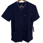 Jaanuu Women's 2-Pocket Scrub Top Navy NWOT Sz XS Photo 0