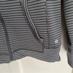 90 Degrees blue and white striped hoodie sweatshirt Size XL Photo 2