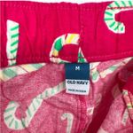 Old Navy  Flannel Pajama PJ Pants Candy Cane Print Hot Pink Women's Medium NWT Photo 3