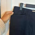 Emporio Armani  Deep Navy Blue Wool Wide Leg Pants Photo 4