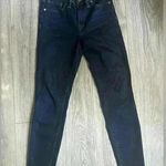 Madewell High Rise Skinny Denim Jeans in a Dark Wash Size 27 Photo 0