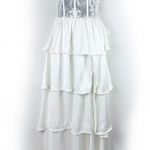 V CHAPMAN Dakota White Satin Lace Ruffle White Wedding Bridal Gown Size 00 NWT Photo 2