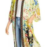 Johnny Was embroidered Tawney Long Silk
Kimono NWT RARE Photo 0