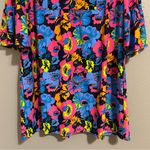 Jude Connally Kerry Colorful Floral Print Shift Dress Pockets Women’s Size XL Blue Photo 3