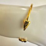 Stella & Dot  Gold tone feather open Cuff Bangle bracelet Photo 2