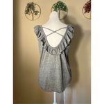 Chaser NWT!  Heathered Gray Strappy Ruffle Tank Top Medium Photo 1
