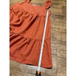 Princess Polly Ruffle strap terracotta orange red babydoll tiered mini dress Photo 4
