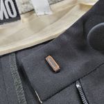 Moschino Couture Womens Tuxedo Pants 8 Black Wool Satin Trim Button Formal Dress Photo 8