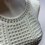 Club Monaco  crochet lined mini dress white tank white size S beach vacation Photo 7