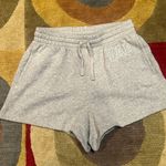 Gap Logo Fleece Lounge Sweat Shorts Grey Drawstring 3” Women’s Size Small Photo 0