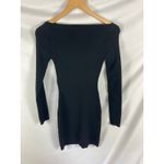 NBD  Cutout Front Long Sleeve Ribbed Bodycon Dress Size Small Photo 2