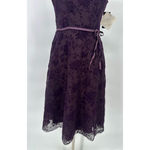 Vtg CDC Dress 8 Purple Velvet Burnout Sheer Sparkle Whimsigoth Witchy Fairy Goth Photo 1