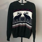 Dockers Vintage Inspired Knit Moose Sweater Size Medium Photo 0