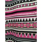 Fashion Tadka Size Medium Made in India Pink Black Geo Bathing SwimSuit Cover Up Photo 1