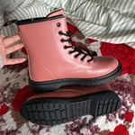 Pink fashion leather boots Size 9 Photo 4