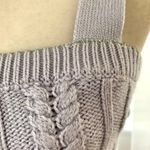 ZARA Cable Knit Tank Top in Light Purple with Metallic Silver Photo 5