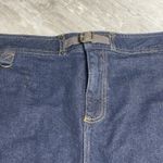 CHAPS Denim Skirt Womens Sz 16 Pockets Front Knee Length Lagenlook Grunge Z-314 Photo 1