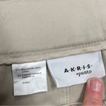 Akris Punto  Khaki PinTuck Side Panel Cropped Pants Sz 6 Photo 2
