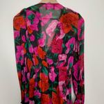 The Kooples  Dolce Vite Floral Mini Pink Longsleeve Dress Womens 100% Silk Size 0 Photo 11