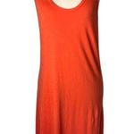 Sundry Dress Women Large Orange Sleeveless Racerback Hi Low Hem Maxi Athleisure Photo 0