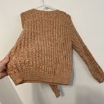 BLANKNYC Heather Ribbed Crewneck Sweater Tan Brown White Marled Winter Photo 13