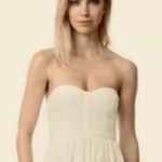 Parker Ivory Penelope Silk Strapless Bustier Peplum Top Photo 10