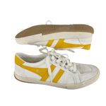 Gola Stratus Sneaker Vegan Leather Off White & Sun Yellow Size 8 Photo 2