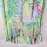 Harlow Rose Skirt Womens Sz M Tropical Mesh Knit Hi Low Maxi Pull On Palm‎ Beach Size M Photo 2