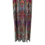 London Times  Tank Maxi Dress Double Slits size 8 Sleeveless Paisley Colorful Photo 4