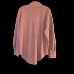 Blu Pepper Oversized Button-Up Ribbed Shirt in Pale Rust Photo 2