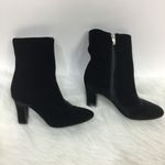 Lauren Ralph Lauren Velvet Zip Up Booties Black 6.5b Size 6.5 Photo 4