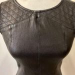 DL1961 Reese Lamb Leather Peplum Top Size XS Photo 2