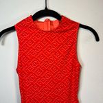Skims X Fendi Women's Sleeveless Mid Thigh Bodysuit Georgia Orange Stretch Sz XS Photo 1