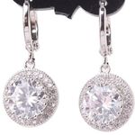 ✨HP✨Silver Tone Round Drop Dangle Earrings✨ Silver Photo 2