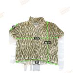 Almost Famous Oliveand Cream Striped Pajama Set Photo 8