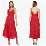 Bardot Women's Jackson Sleeveless Fit-and-Flare Dress in Fleck Red Print Size 12 Photo 1