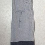 Allen Allen  gray striped midi dress coverup xs Photo 0