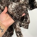 Traveler's Animal Print Top With Side Knot Size Medium Chico's Size 1 Photo 3
