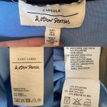 & Other Stories & Other Stories Jersey Knit Half Zip Jacket Blue size Large Photo 3