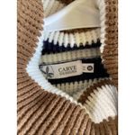 Carve Designs  Olive Multi Stripe Funnel Neck Relaxed Fit Rockvale Sweater Medium Photo 7