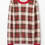 Hanna Andersson Holiday Plaid Adult Holiday Long John Pajama Top Small Multiple Photo 0
