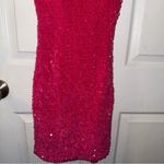 Hot Pink Sparkle Prom/Semi Formal Dress Size 4 Photo 2