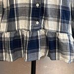 Westport 1962 Women’s.  Flannel Top. Size‎ Medium. Blue Plaid Photo 3