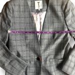 Ted Baker London Women's Title Rista Check Blazer Jacket Size 2 (US 6) Gray Photo 7