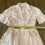 Self Portrait cut out shortsleeve flare shift mini dress powder pink cotton10 Size 10 Photo 3