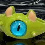 Cute Quirky Green‎ Monster Design Cuff Ring Gothic Punk Style Green Photo 1