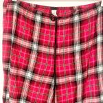 Victoria's Secret  Size Large Red Plaid Wide Leg Pajama Sleep Pants Photo 1